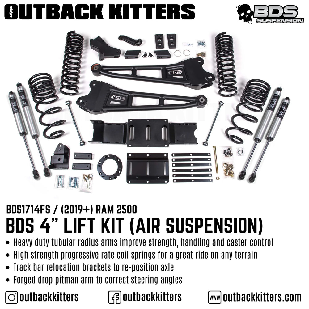 4-Inch Radius Arm Lift Kit with FOX 2.0 Shocks