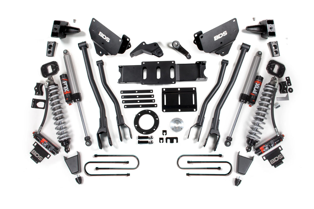 BDS 6-Inch 4-Link Lift Kit w/ FOX Performance Elite Coilovers