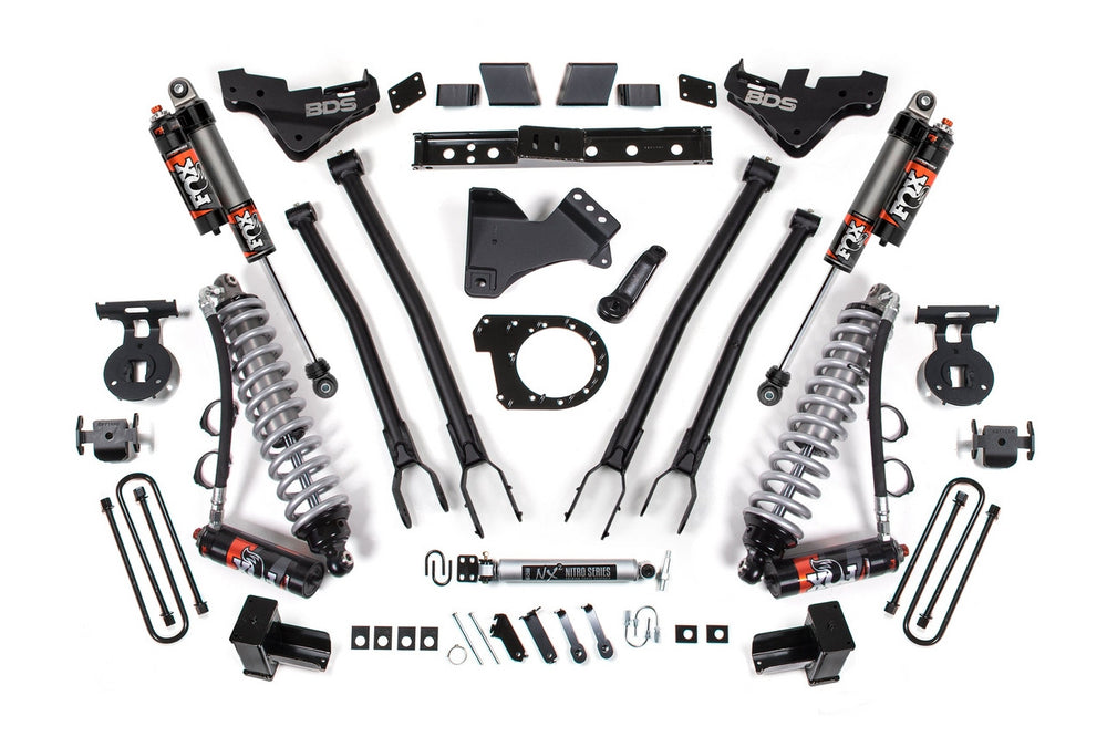 7-Inch 4-Link Lift Kit w/ FOX 2.5 Performance Elite Coil-overs
