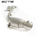 3" Stainless Steel Downpipe w/ Catalytic Converters