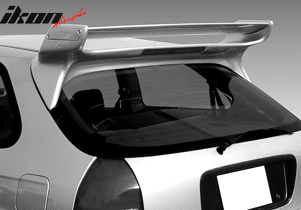 GTR Style Fiberglass Trunk Spoiler with LED
