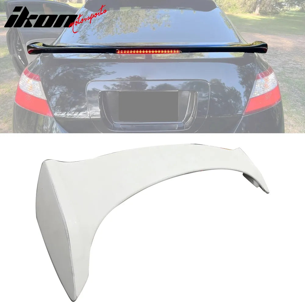 Type R Style Rear Trunk Spoiler with LED