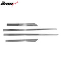 Lower Door Molding 4-Piece Set Chrome ABS
