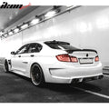 HM Style Matte Carbon Fiber Look Rear Trunk Spoiler