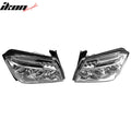Projector Headlights, Chrome Housing, Blue Lenses