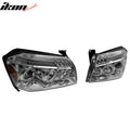 Projector Headlights, Chrome Housing, Blue Lenses