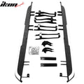 OE-Style Running Boards Silver/Black Aluminum