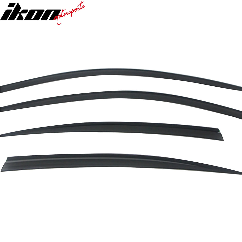 Window Visors Dark Smoke ABS 4 Piece Set