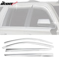 Chrome ABS Window Visors Set of 4