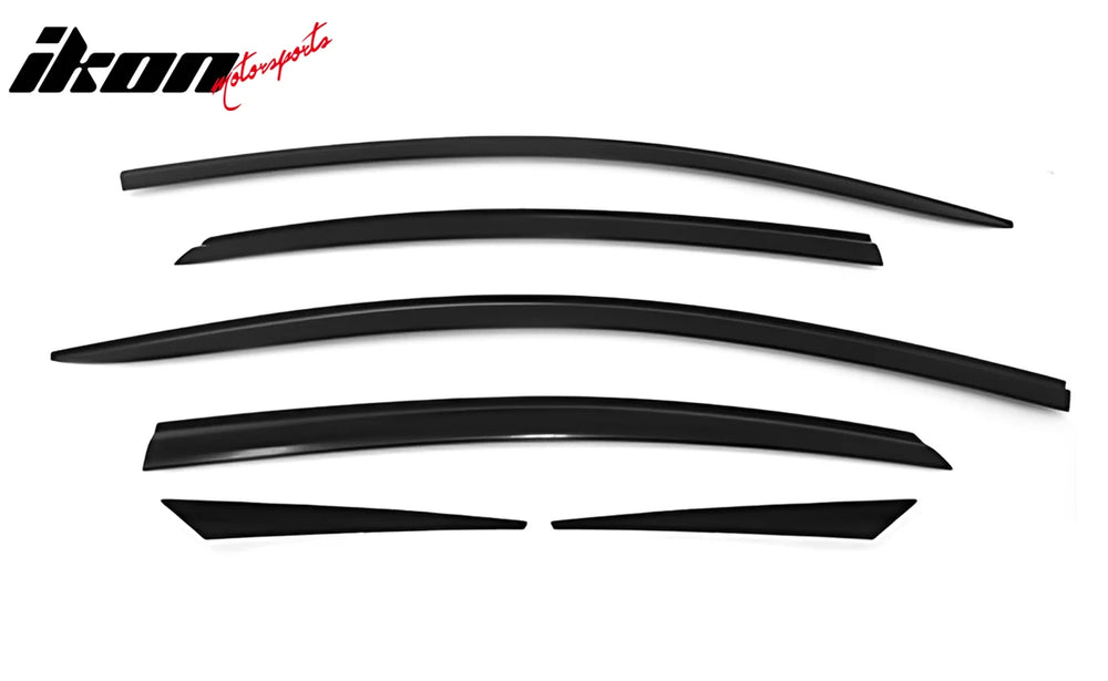 Dark Smoke ABS Window Visor Set