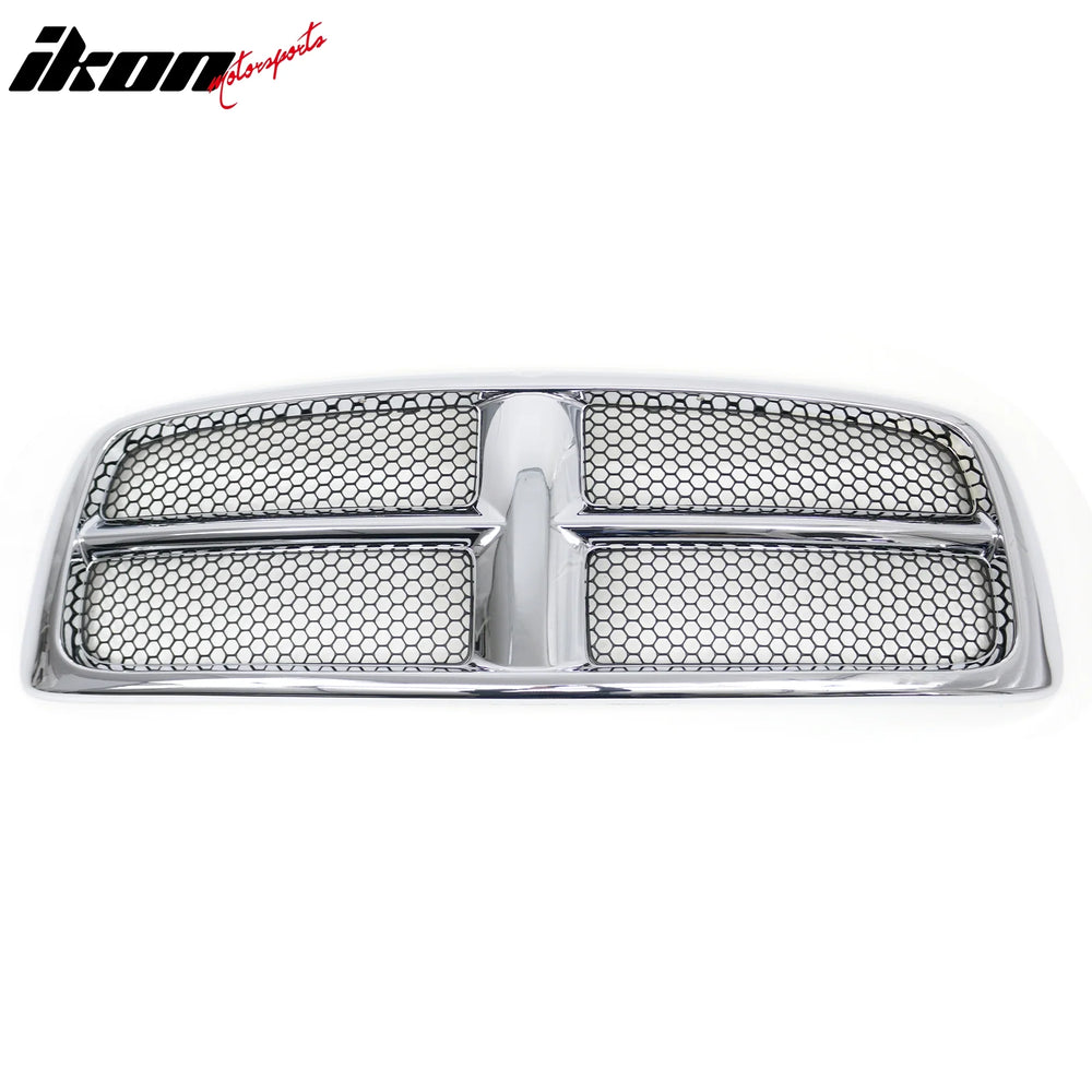 Chrome Molding Black Mesh Front Upper Grille