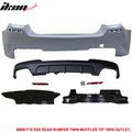 M-P Rear Bumper Cover with Twin Muffler Dual Outlet
