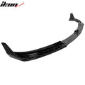 V Style Front Bumper Lip Painted Gloss Black