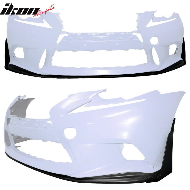 JDM Style Front Bumper Lip w/ Splitter Winglets