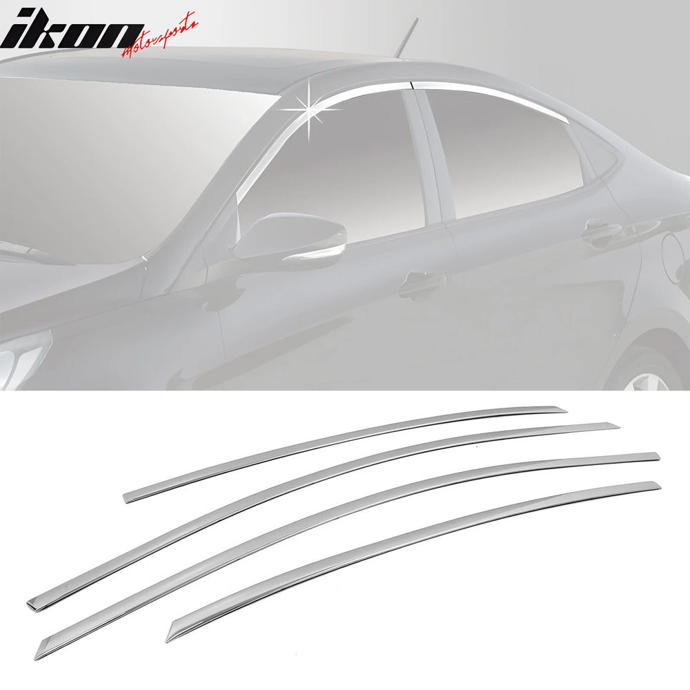 Chrome Window Top Molding Set