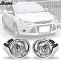 Black Housing Clear Lens Fog Light Pair
