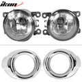 Black Housing Clear Lens Fog Light Pair