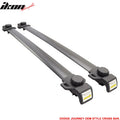 Aluminum ABS Roof Rack Cross Bar Black Powder-Coated