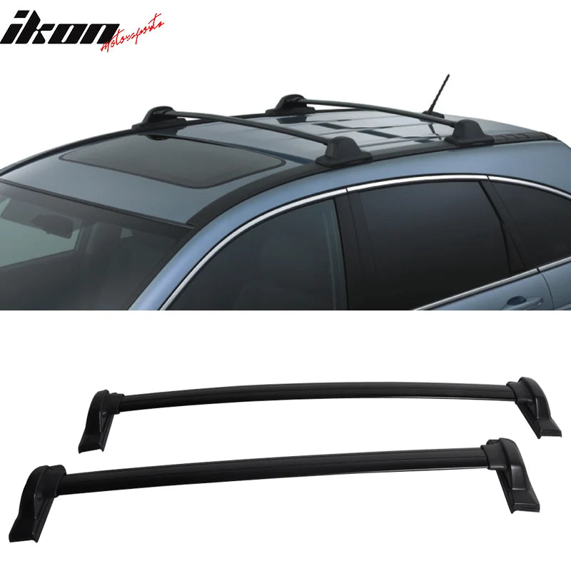 Black Aluminum Crossbars (Set of 2)