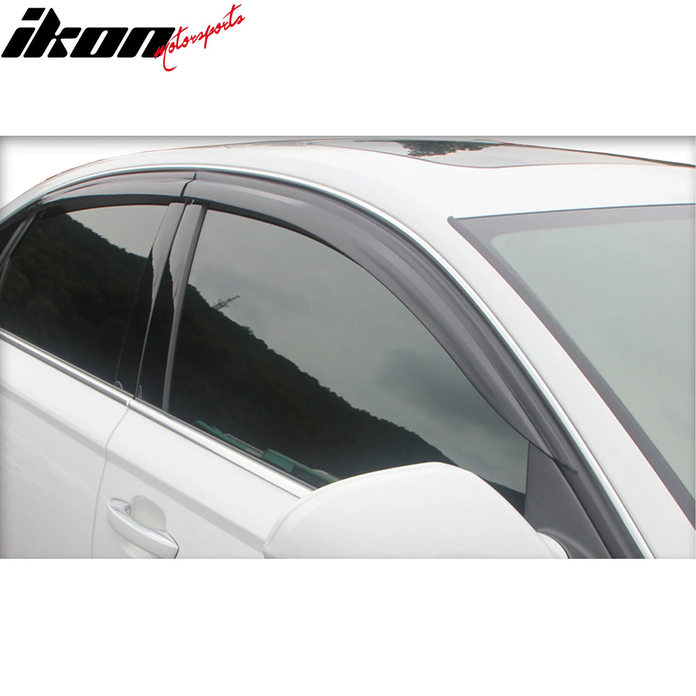 6-Piece Dark Smoke Window Visor Set