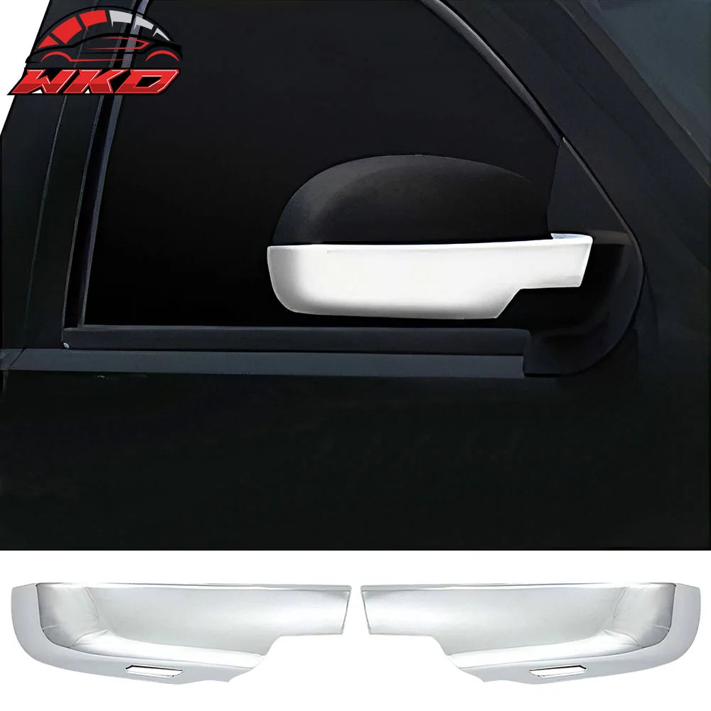 Chrome Mirror Cover w/ Puddle Light Cutouts