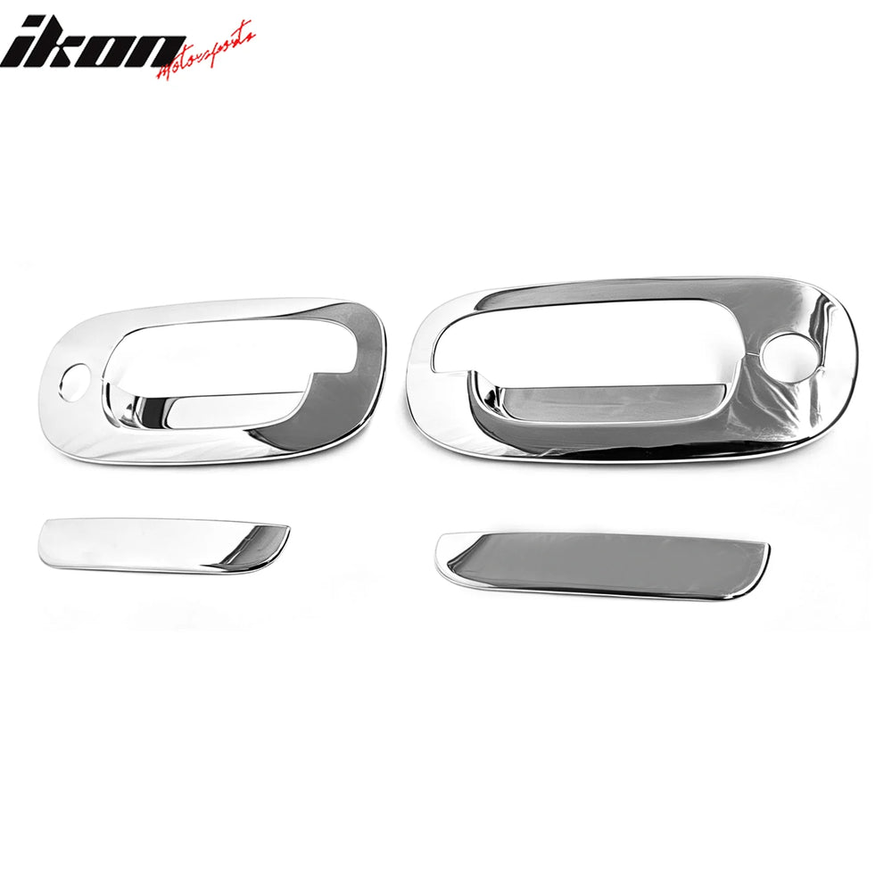 Chrome ABS 2 Key Hole Door Handle Cover
