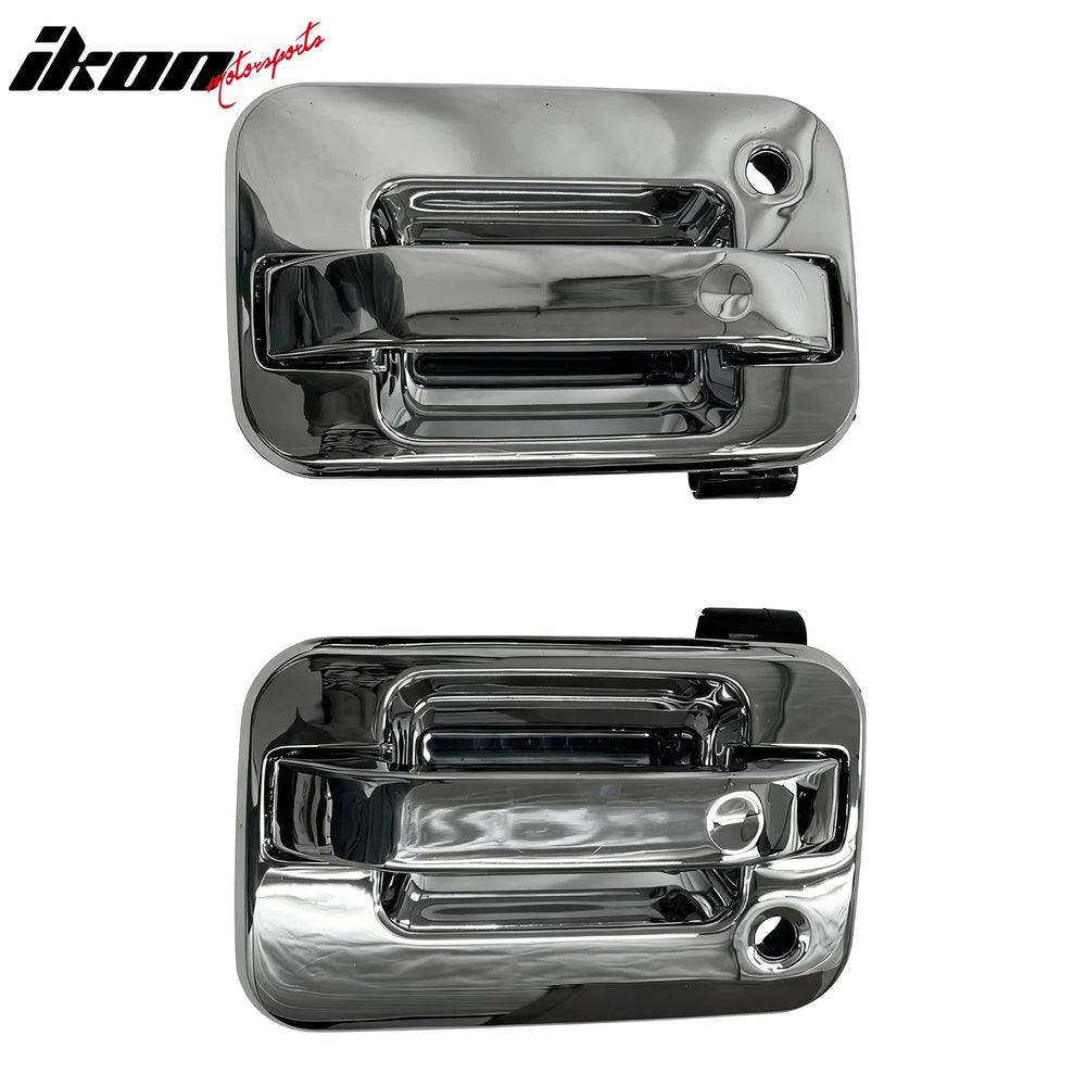 Chrome Door Handle Covers w/ Keyhole