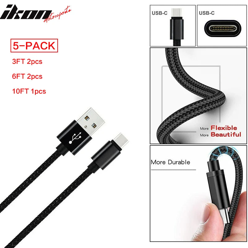 Type C USB Charge Cable Set