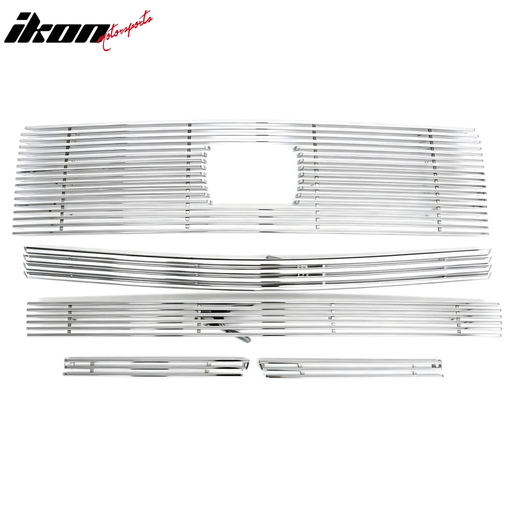 Chrome Billet Style Front Grille Set