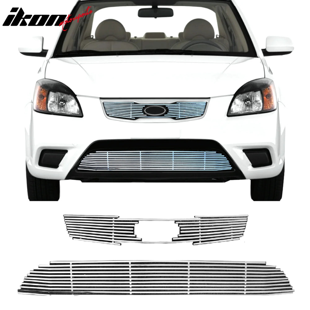 Billet Style Front Grille Set