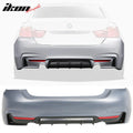M-P Style Rear Bumper Cover with Twin Dual Outlet