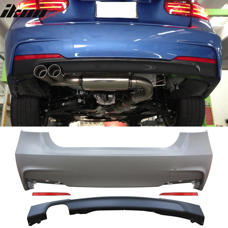 M-Tech Rear Bumper Cover with Diffuser Lip