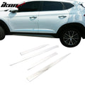 Lower Door Molding Trim 4-Piece Set Chrome