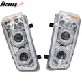 Projector Headlights Chrome Housing