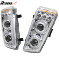 Projector Headlights Chrome Housing