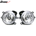 Black Housing Clear Lens H16 Fog Light Pair