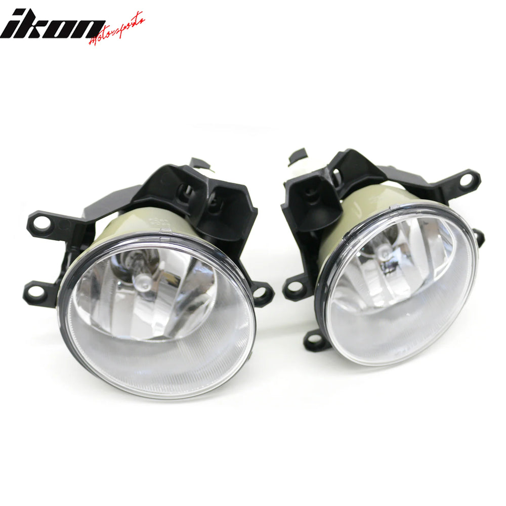 Black Housing Clear Lens H16 Fog Light Pair