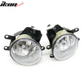 Black Housing Clear Lens H16 Fog Light Pair