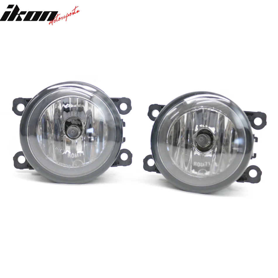 Black Housing Clear Lens Fog Lights Pair