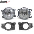 Black Housing Clear Lens Fog Lights Pair