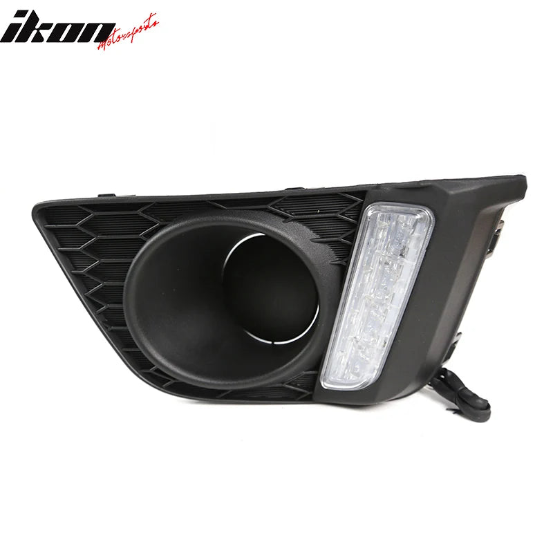 Clear Front Bumper LED DRL Fog Lights