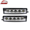 Blackout Smoked Fog Lights w/ White LED DRL
