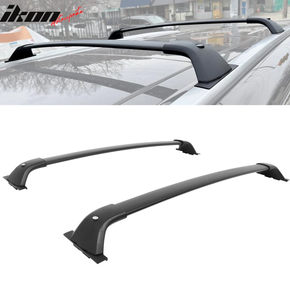 Roof Rack Cross Bars, Black Aluminum Lockable