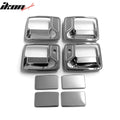 Chrome Stainless Steel 2-Keyhole Door Handle Covers