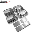 Chrome Stainless Steel 2-Keyhole Door Handle Covers