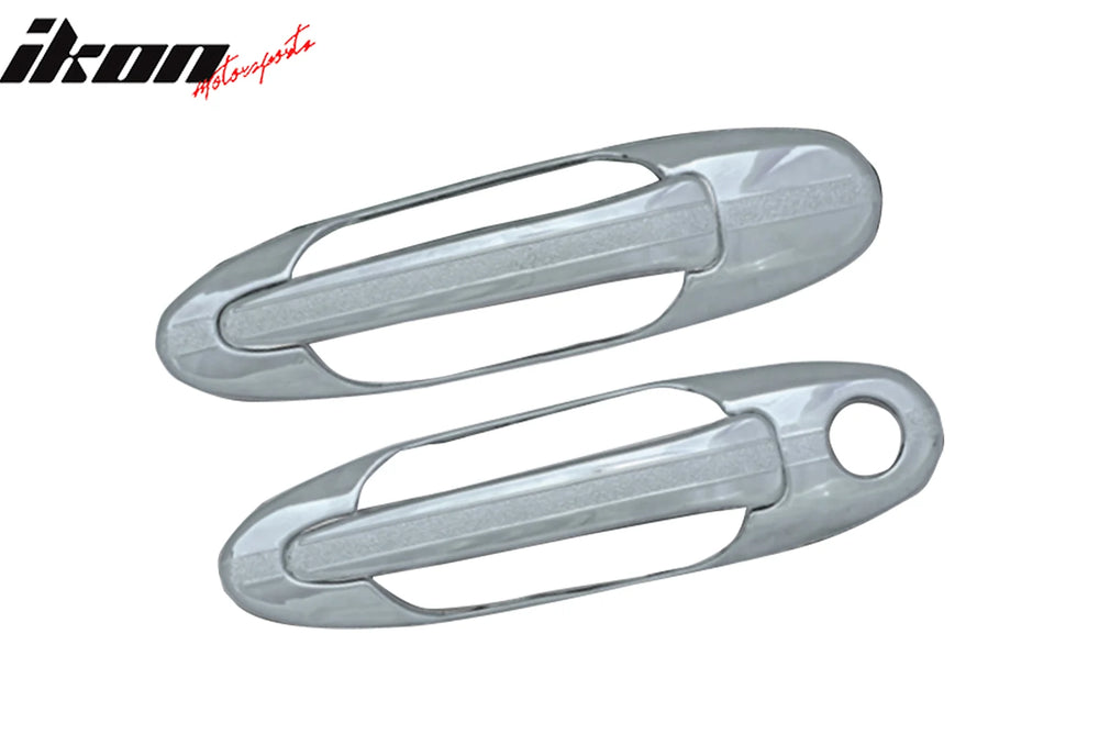 Chrome 2-Keyhole ABS Door Handle Cover Set