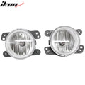 Black Housing Clear Lens Fog Lights Pair