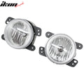 Black Housing Clear Lens Fog Lights Pair