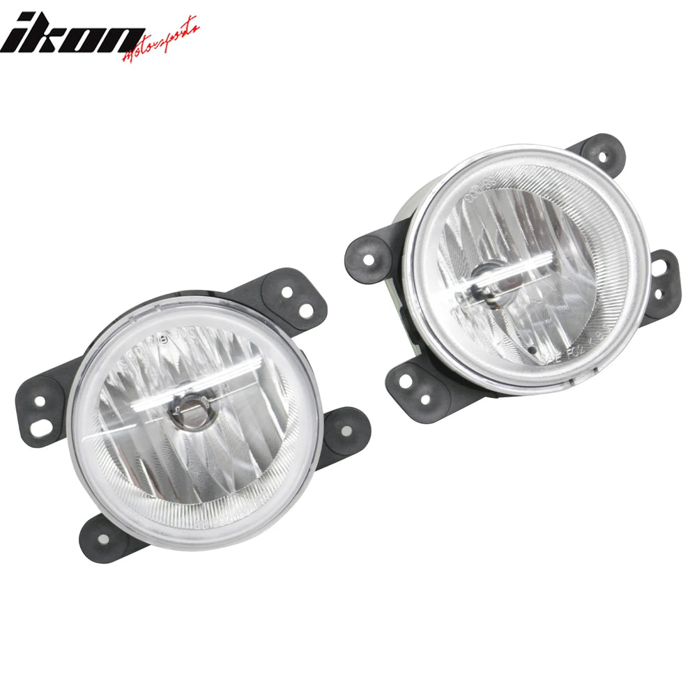 Black Housing Clear Lens Fog Lights Pair
