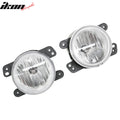 Black Housing Clear Lens Fog Lights Pair